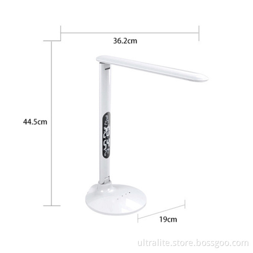 calendar thermometer alarm clock study table lamp